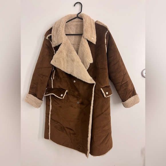 Winter/Fall Coat shearling style - Picture 1 of 6